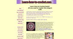 Desktop Screenshot of learn-how-to-crochet.com